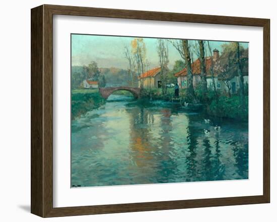 The River-Fritz Thaulow-Framed Giclee Print