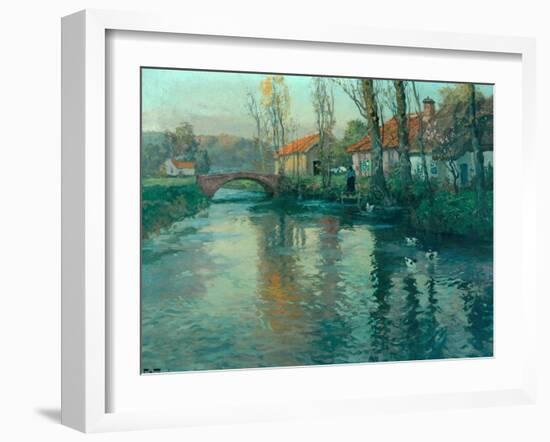 The River-Fritz Thaulow-Framed Giclee Print