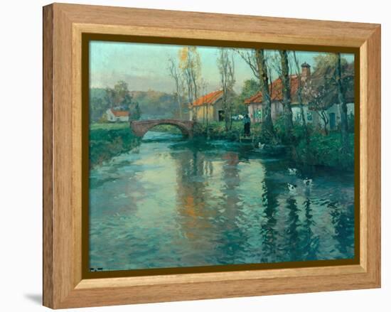 The River-Fritz Thaulow-Framed Premier Image Canvas