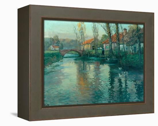 The River-Fritz Thaulow-Framed Premier Image Canvas