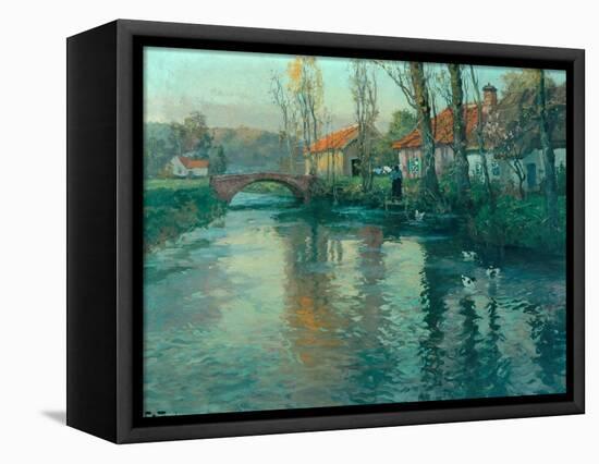 The River-Fritz Thaulow-Framed Premier Image Canvas