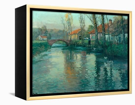 The River-Fritz Thaulow-Framed Premier Image Canvas