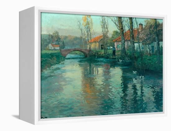 The River-Fritz Thaulow-Framed Premier Image Canvas