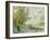 The Riverbank at Gennevilliers, circa 1875-Claude Monet-Framed Giclee Print