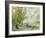 The Riverbank at Gennevilliers, circa 1875-Claude Monet-Framed Giclee Print