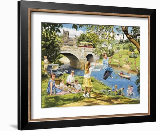 The Riverbank-Trevor Mitchell-Framed Giclee Print