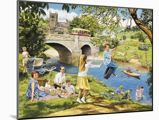 The Riverbank-Trevor Mitchell-Mounted Giclee Print