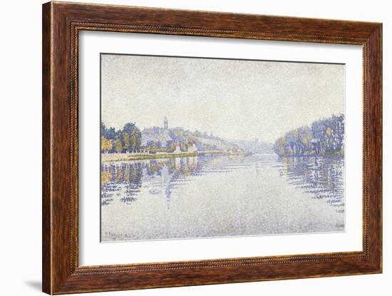 The Riverbank-Paul Signac-Framed Giclee Print