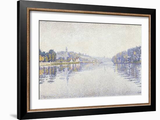 The Riverbank-Paul Signac-Framed Giclee Print