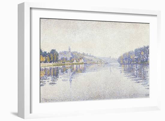 The Riverbank-Paul Signac-Framed Giclee Print