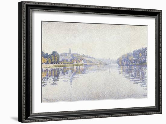 The Riverbank-Paul Signac-Framed Giclee Print