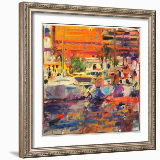 The Riviera at Menton-Peter Graham-Framed Giclee Print