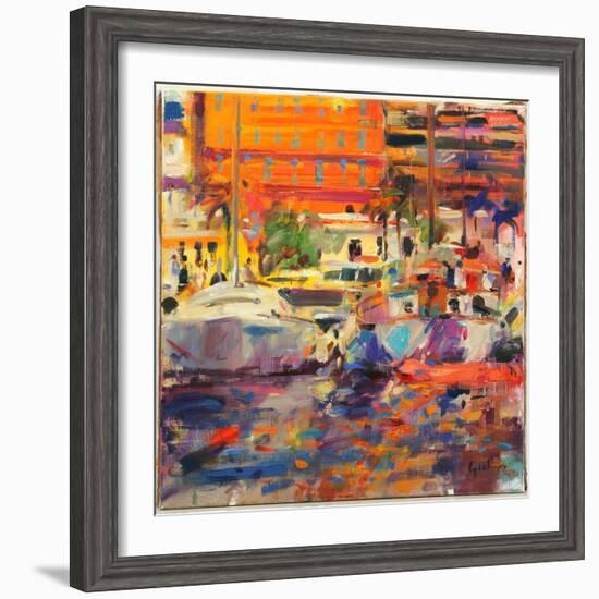 The Riviera at Menton-Peter Graham-Framed Giclee Print