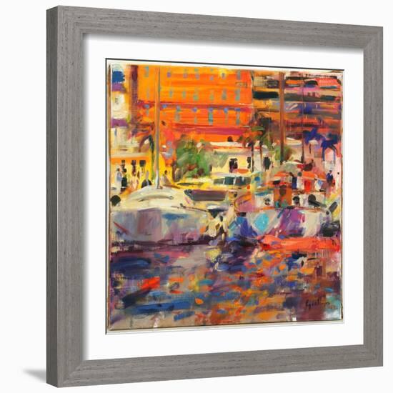 The Riviera at Menton-Peter Graham-Framed Giclee Print