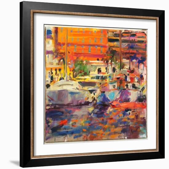 The Riviera at Menton-Peter Graham-Framed Giclee Print