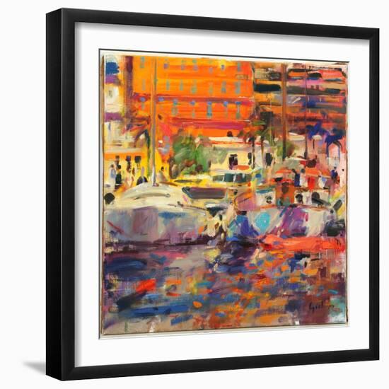 The Riviera at Menton-Peter Graham-Framed Giclee Print