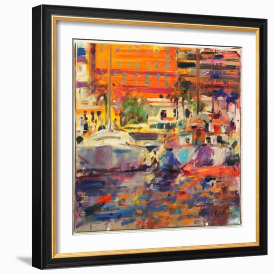 The Riviera at Menton-Peter Graham-Framed Giclee Print