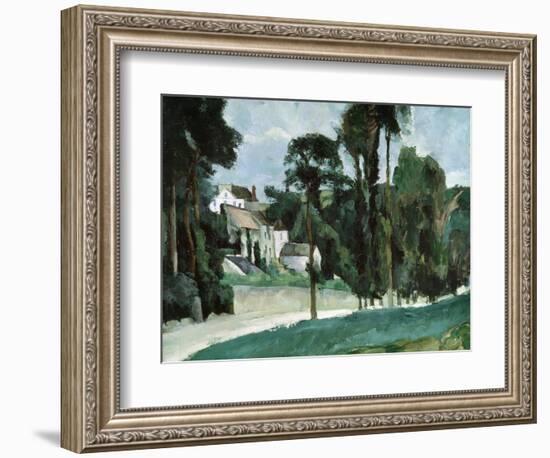 The Road at Pontoise, 1875-Paul Cézanne-Framed Giclee Print