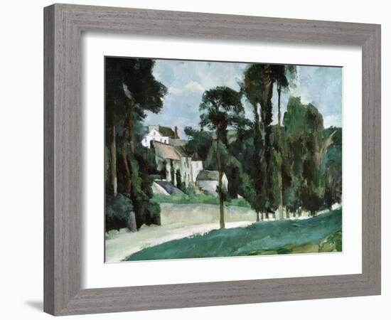 The Road at Pontoise, 1875-Paul Cézanne-Framed Giclee Print