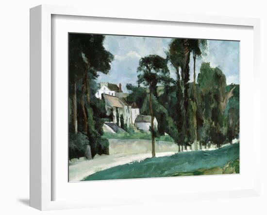 The Road at Pontoise, 1875-Paul Cézanne-Framed Giclee Print