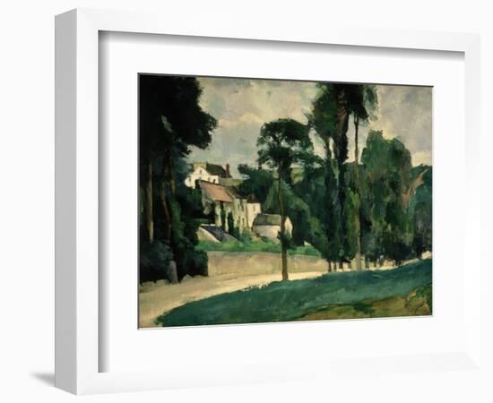 The Road at Pontoise, 1875-Paul Cézanne-Framed Giclee Print