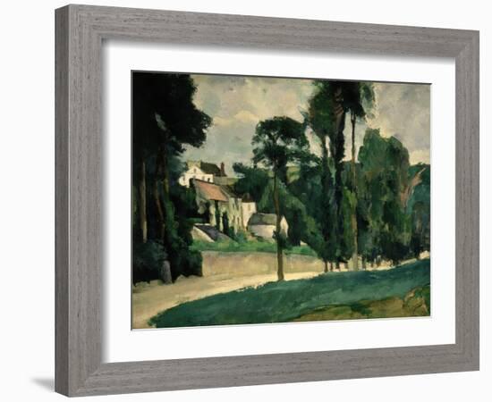 The Road at Pontoise, 1875-Paul Cézanne-Framed Giclee Print