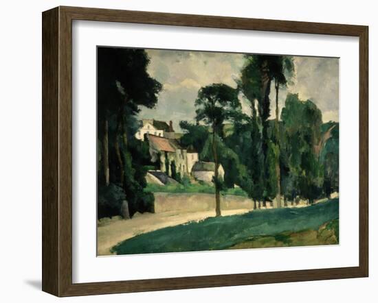 The Road at Pontoise, 1875-Paul Cézanne-Framed Giclee Print