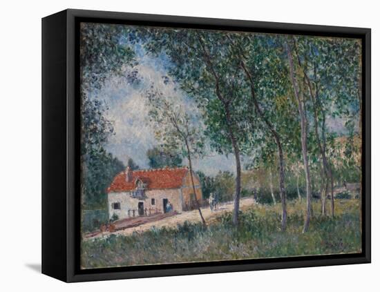 The Road from Moret to Saint-Mammès, 1883-85-Alfred Sisley-Framed Premier Image Canvas