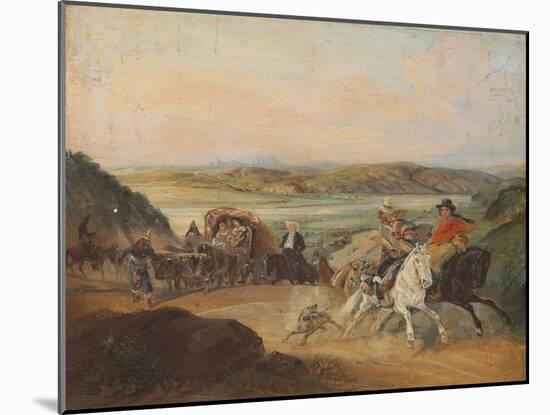 The Road from Santiago to Valparaiso-Johann Moritz Rugendas-Mounted Giclee Print