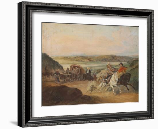 The Road from Santiago to Valparaiso-Johann Moritz Rugendas-Framed Giclee Print