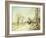 The Road from Veneux to Moret on a Spring Day, 1886-Alfred Sisley-Framed Giclee Print