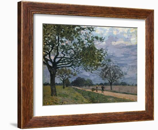 The Road from Versailles to Louveciennes, 1879-Alfred Sisley-Framed Giclee Print