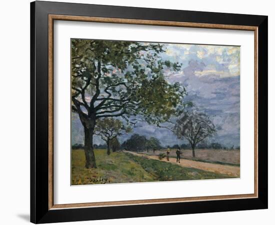 The Road from Versailles to Louveciennes, 1879-Alfred Sisley-Framed Giclee Print