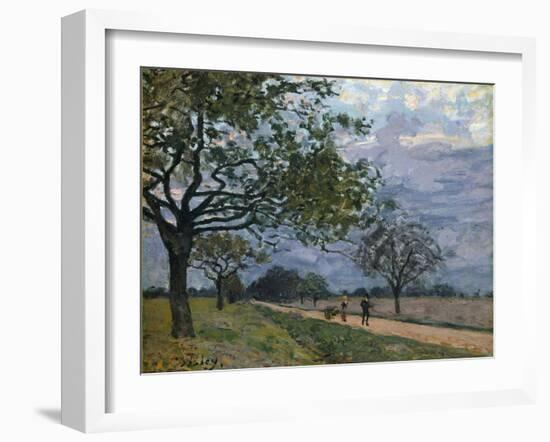 The Road from Versailles to Louveciennes, 1879-Alfred Sisley-Framed Giclee Print