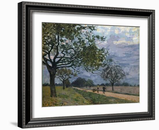 The Road from Versailles to Louveciennes, 1879-Alfred Sisley-Framed Giclee Print