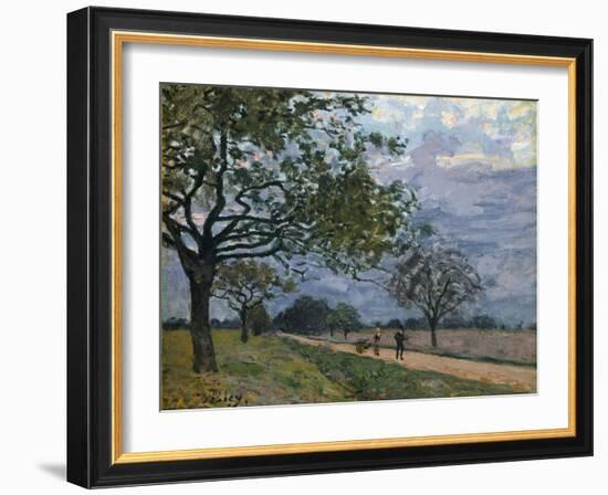 The Road from Versailles to Louveciennes, 1879-Alfred Sisley-Framed Giclee Print