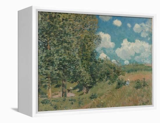 The Road from Versailles to Saint-Germain, 1875-Alfred Sisley-Framed Premier Image Canvas