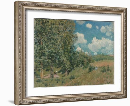 The Road from Versailles to Saint-Germain, 1875-Alfred Sisley-Framed Giclee Print