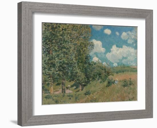 The Road from Versailles to Saint-Germain, 1875-Alfred Sisley-Framed Giclee Print