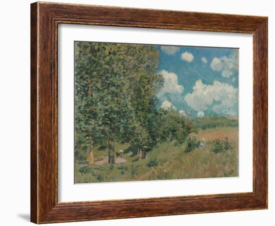 The Road from Versailles to Saint-Germain, 1875-Alfred Sisley-Framed Giclee Print