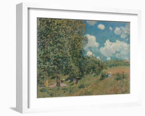 The Road from Versailles to Saint-Germain, 1875-Alfred Sisley-Framed Giclee Print