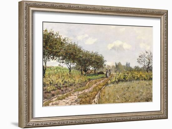 The Road in the Countryside, 1876-Alfred Sisley-Framed Giclee Print