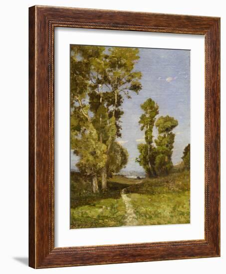 The Road leading to the Lake-Henri-Joseph Harpignies-Framed Giclee Print