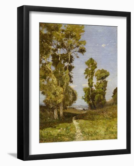 The Road leading to the Lake-Henri-Joseph Harpignies-Framed Giclee Print