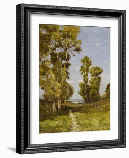 The Road leading to the Lake-Henri-Joseph Harpignies-Framed Giclee Print