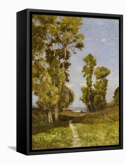 The Road leading to the Lake-Henri-Joseph Harpignies-Framed Premier Image Canvas