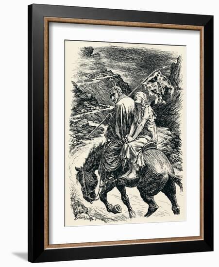 The Road of Victory - Stage Vi, C1920-Bernard Partridge-Framed Giclee Print