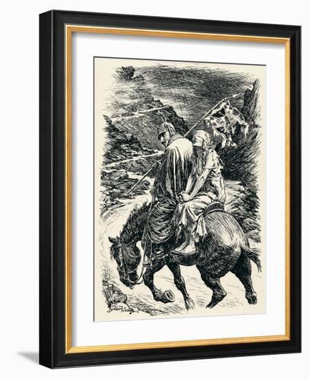The Road of Victory - Stage Vi, C1920-Bernard Partridge-Framed Giclee Print