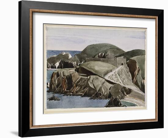 The Road Through the Rocks, C.1926-27-Charles Rennie Mackintosh-Framed Giclee Print