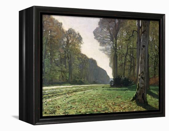 The Road to Bas-Breau, Fontainebleau, circa 1865-Claude Monet-Framed Premier Image Canvas